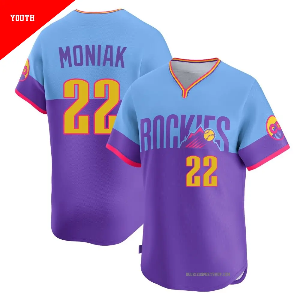 Women's #22 Mickey Moniak Colorado Rockies Light Blue Limited