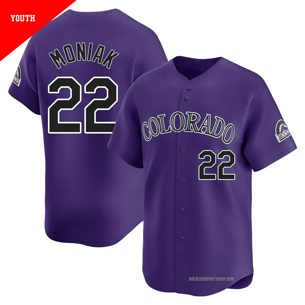 Women's #22 Mickey Moniak Colorado Rockies Light Blue Limited